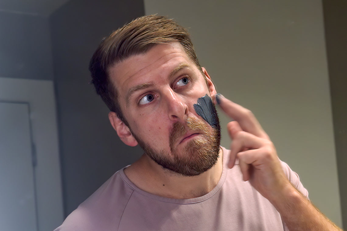 Men's clay face mask outlet