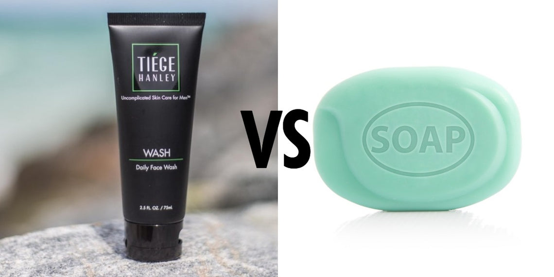 Men Face Care & Facial Products: Soap vs. Face Wash