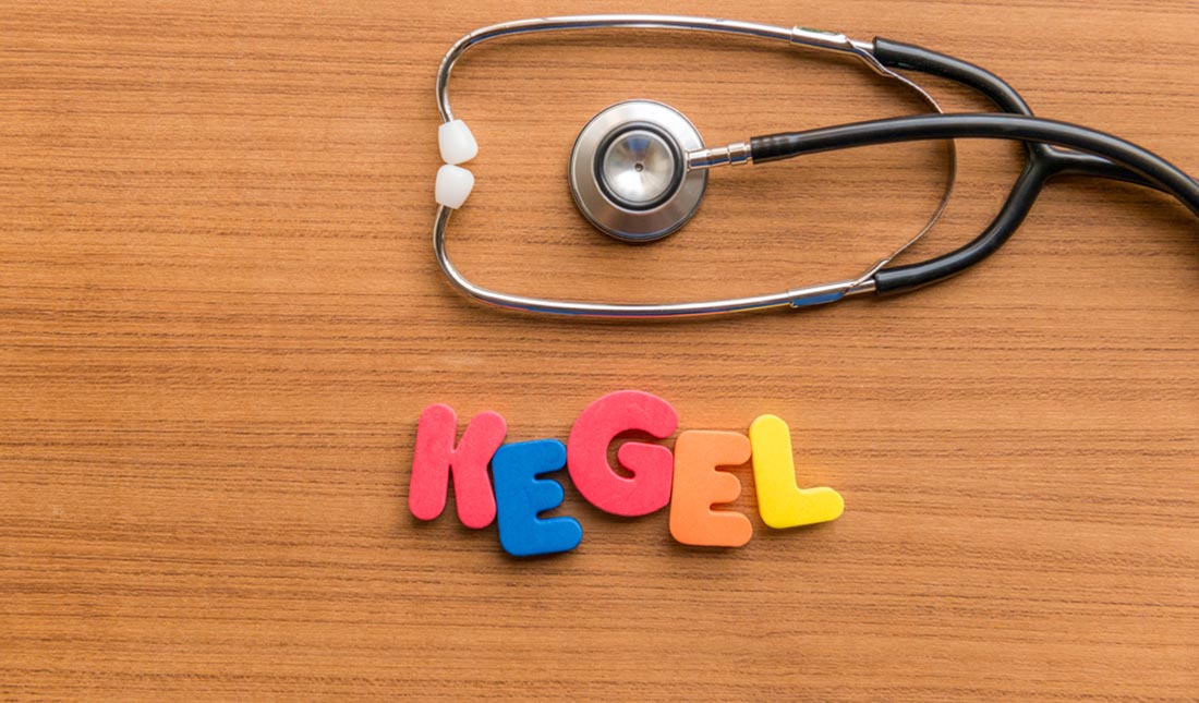 kegel lettering with stethoscope