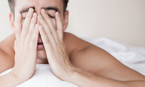 male with lack of sleep