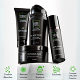 Combats Blemishes, Reduces Irritation, Prevents Breakouts, Exfoliates, Complete UVA/UVB Protection