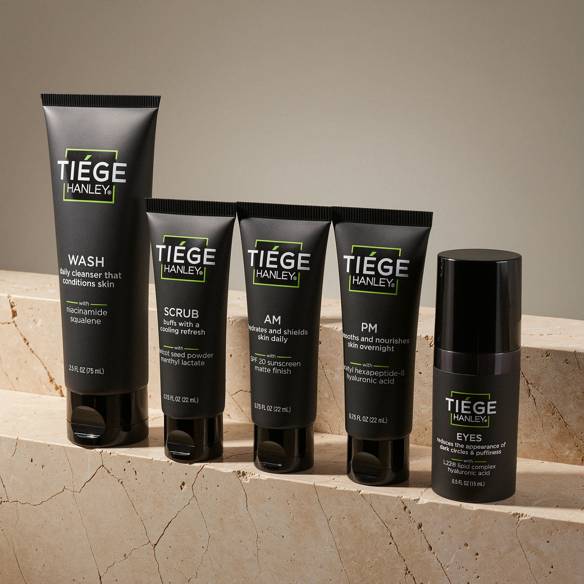 Tiege Hanley's Skin Care Kit for Men - The Advanced Routine